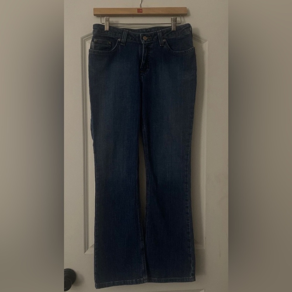 Carhartt Bootcut Jeans Womens 30 W 28 Inseam Mid Rise Relaxed Rugged Casual.